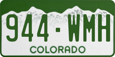 CO license plate 944WMH