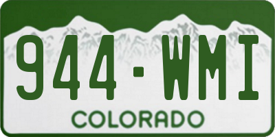 CO license plate 944WMI