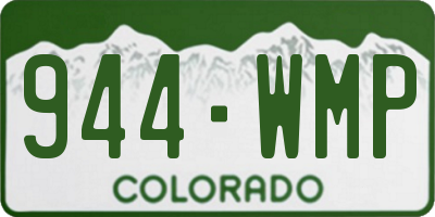 CO license plate 944WMP