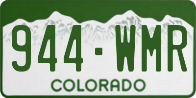 CO license plate 944WMR