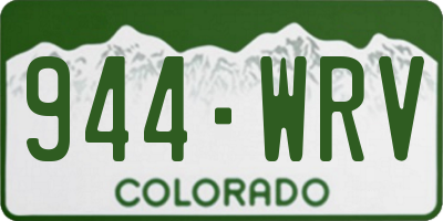 CO license plate 944WRV