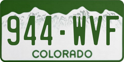 CO license plate 944WVF