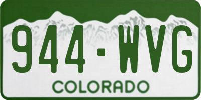 CO license plate 944WVG