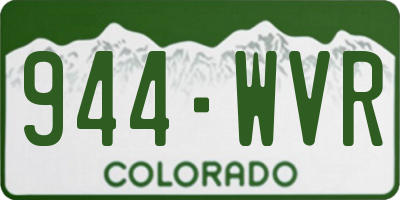 CO license plate 944WVR