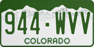 CO license plate 944WVV