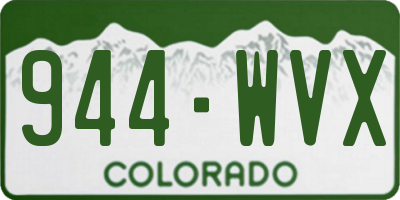 CO license plate 944WVX