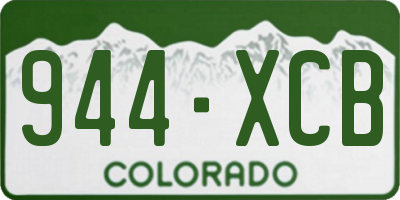 CO license plate 944XCB