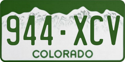 CO license plate 944XCV