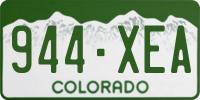 CO license plate 944XEA