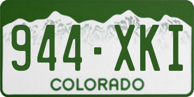 CO license plate 944XKI