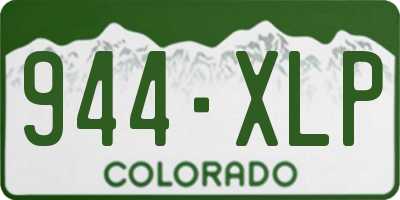 CO license plate 944XLP