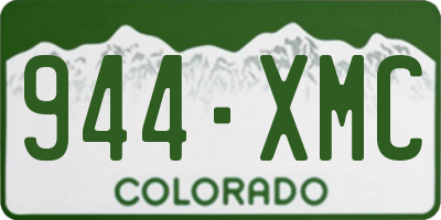 CO license plate 944XMC