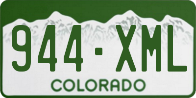 CO license plate 944XML