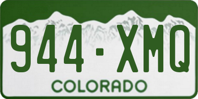 CO license plate 944XMQ