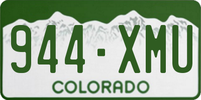 CO license plate 944XMU