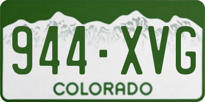 CO license plate 944XVG