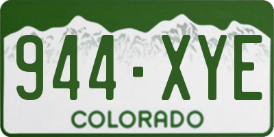 CO license plate 944XYE