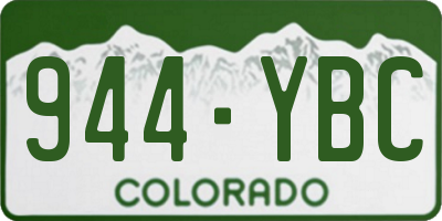 CO license plate 944YBC