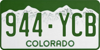 CO license plate 944YCB