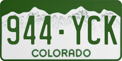 CO license plate 944YCK