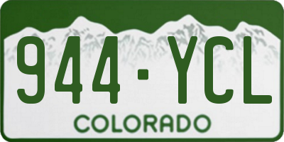 CO license plate 944YCL