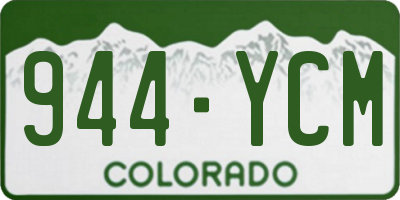 CO license plate 944YCM