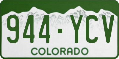 CO license plate 944YCV