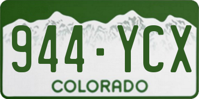 CO license plate 944YCX