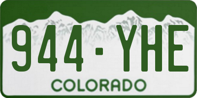 CO license plate 944YHE