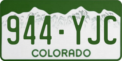 CO license plate 944YJC