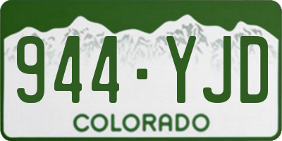 CO license plate 944YJD