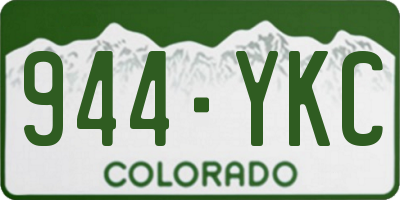 CO license plate 944YKC