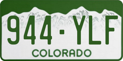 CO license plate 944YLF