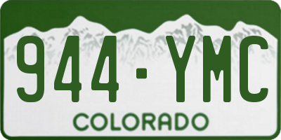 CO license plate 944YMC