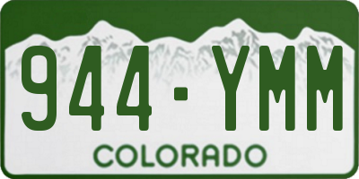 CO license plate 944YMM