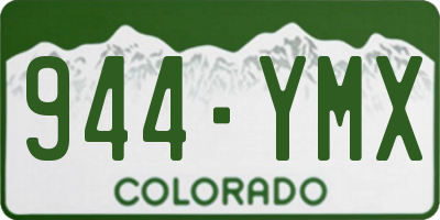 CO license plate 944YMX