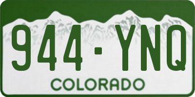 CO license plate 944YNQ
