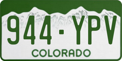 CO license plate 944YPV