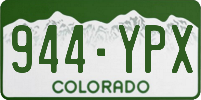 CO license plate 944YPX