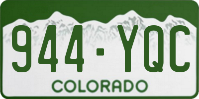 CO license plate 944YQC