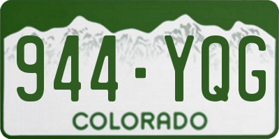 CO license plate 944YQG