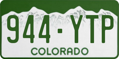 CO license plate 944YTP
