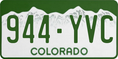 CO license plate 944YVC