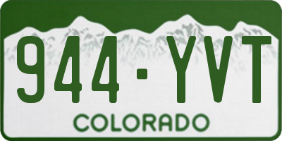 CO license plate 944YVT