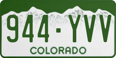 CO license plate 944YVV