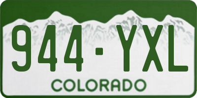 CO license plate 944YXL