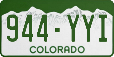 CO license plate 944YYI