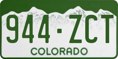 CO license plate 944ZCT