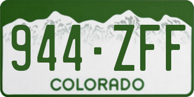 CO license plate 944ZFF