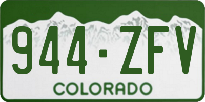 CO license plate 944ZFV